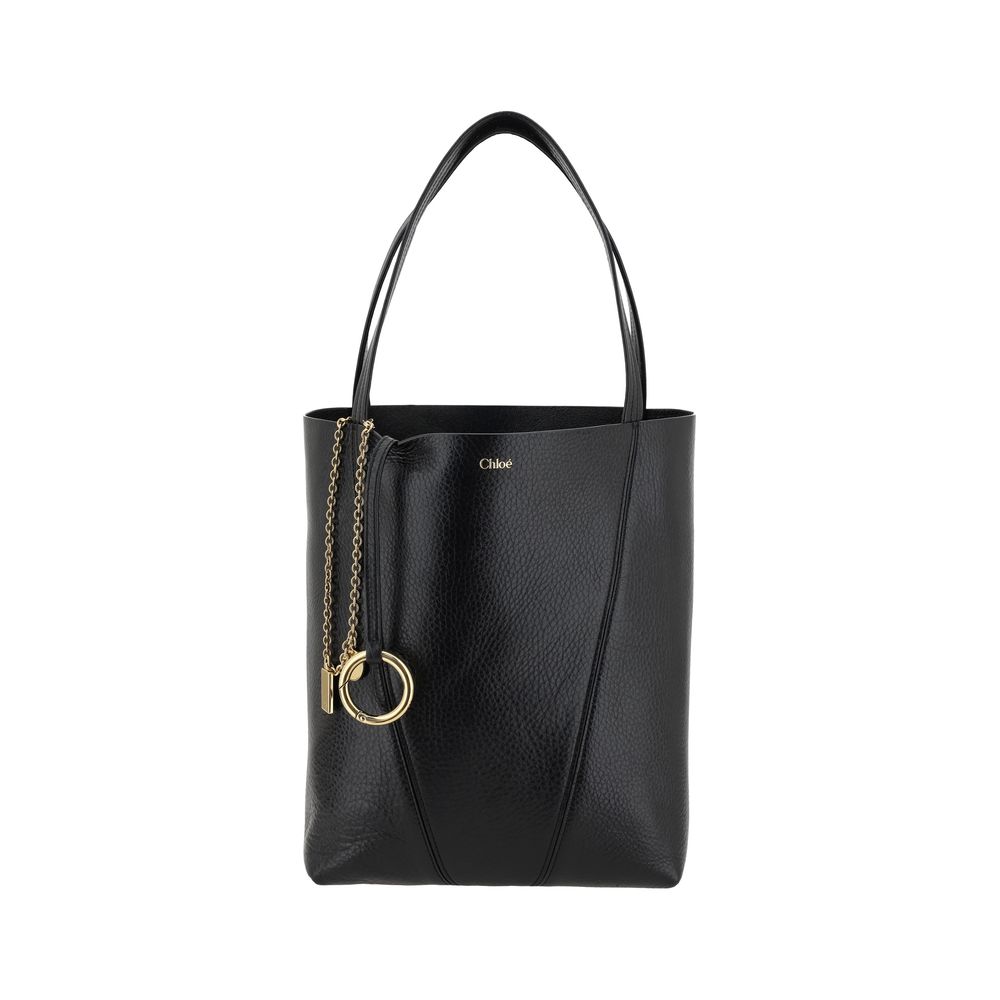 Black Calf Leather Bos Taurus Shoulder Bag Chloé
