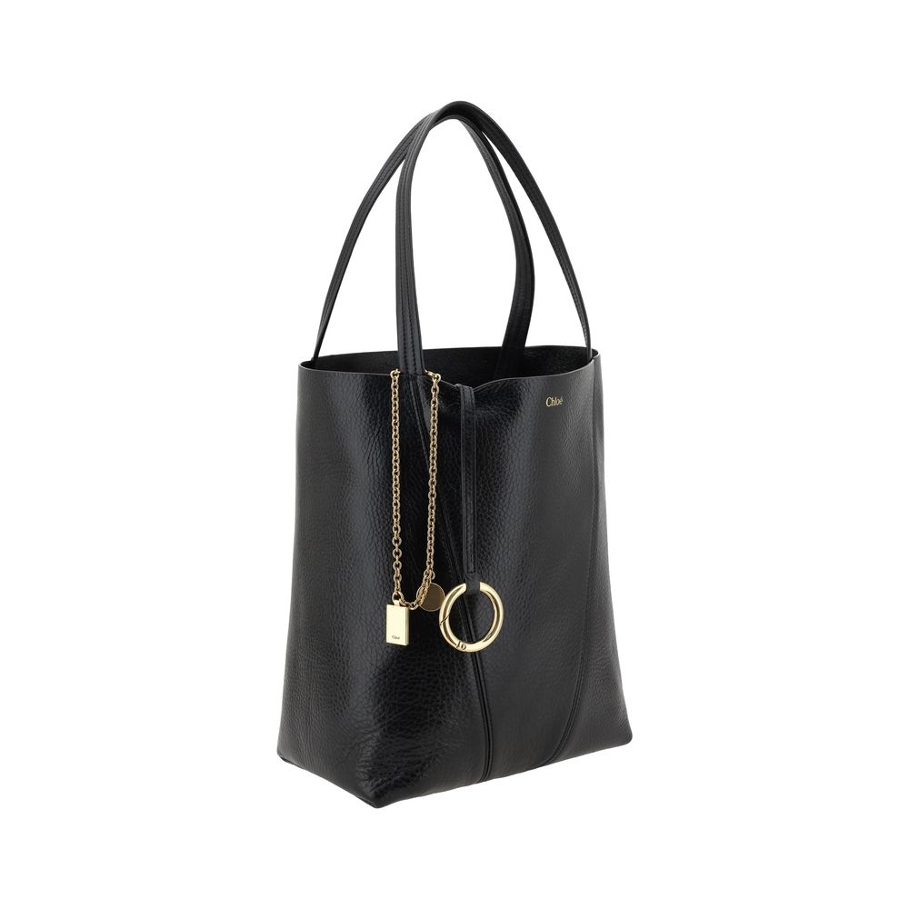 Black Calf Leather Bos Taurus Shoulder Bag Chloé