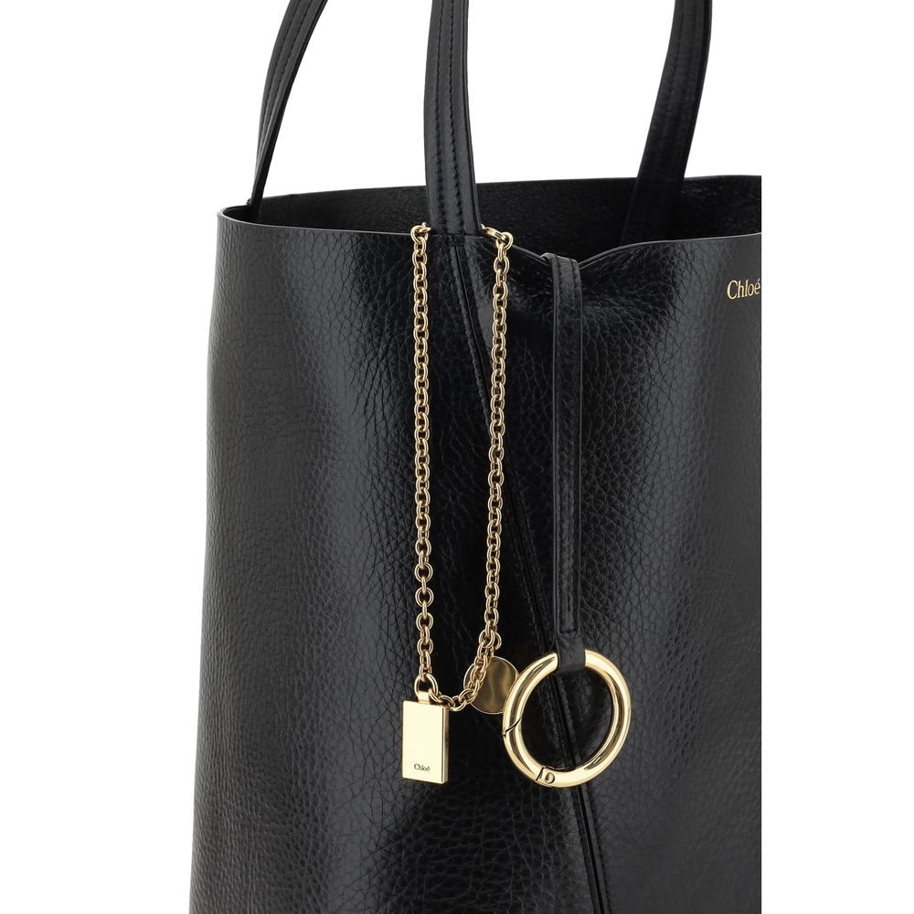 Black Calf Leather Bos Taurus Shoulder Bag Chloé