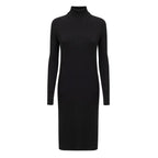 Black Wool Long Dress Bottega Veneta