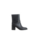 Black Leather Ankle Boots Burberry