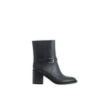 Black Leather Ankle Boots Burberry