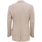 Beige Wool Blazer