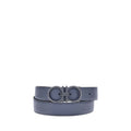 Blue Calf Leather Bos Taurus Regular Belt Ferragamo