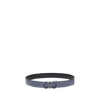 Blue Calf Leather Bos Taurus Regular Belt Ferragamo