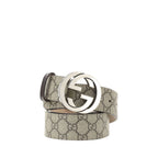 Beige GG Supreme Belt Gucci