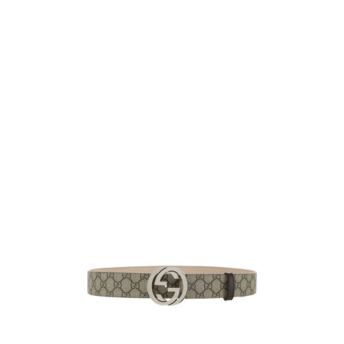 Beige GG Supreme Belt Gucci