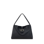 Black Calf Leather Bos Taurus Handbag Ferragamo