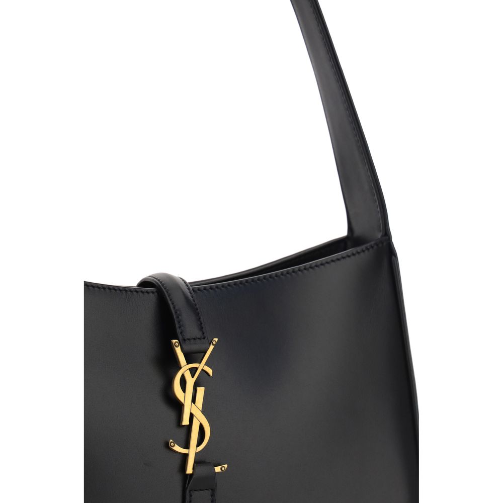 Black Calf Leather Bos Taurus Handbag Saint Laurent