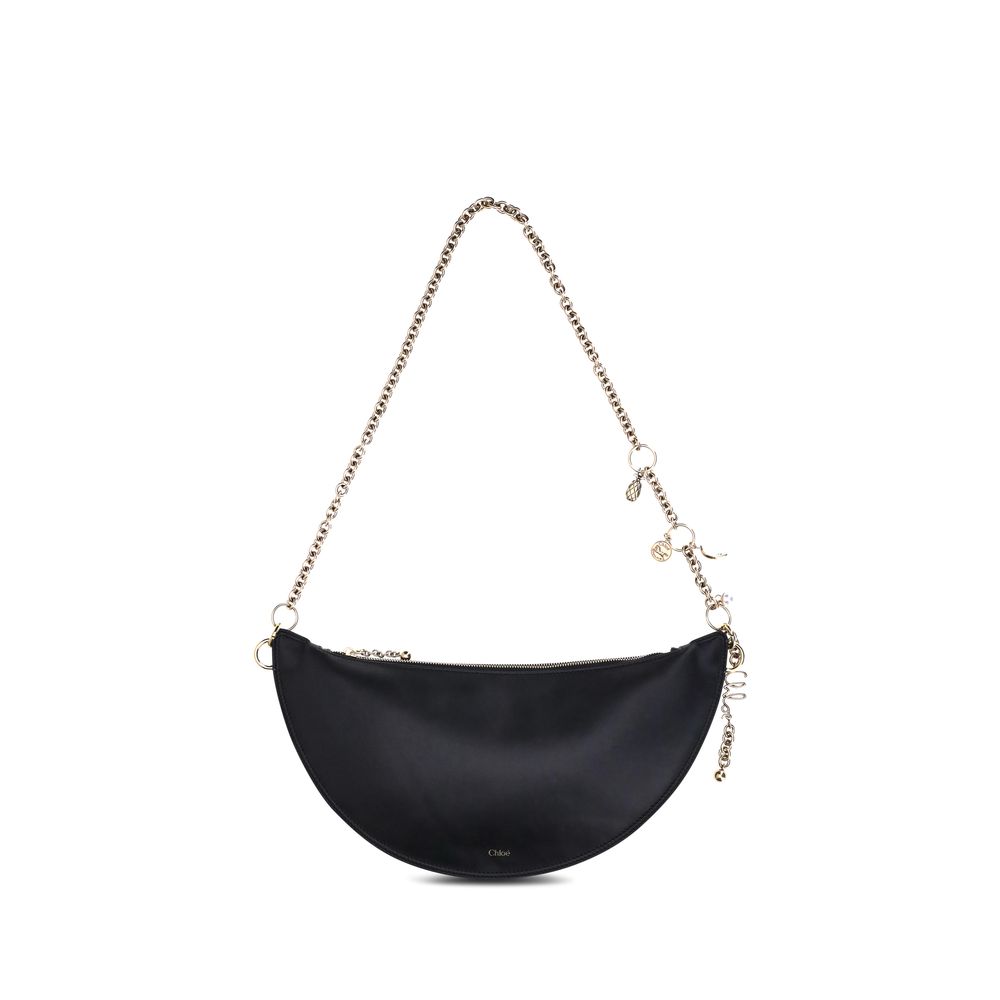 Black Calf Leather Bos Taurus Shoulder Bag Chloé