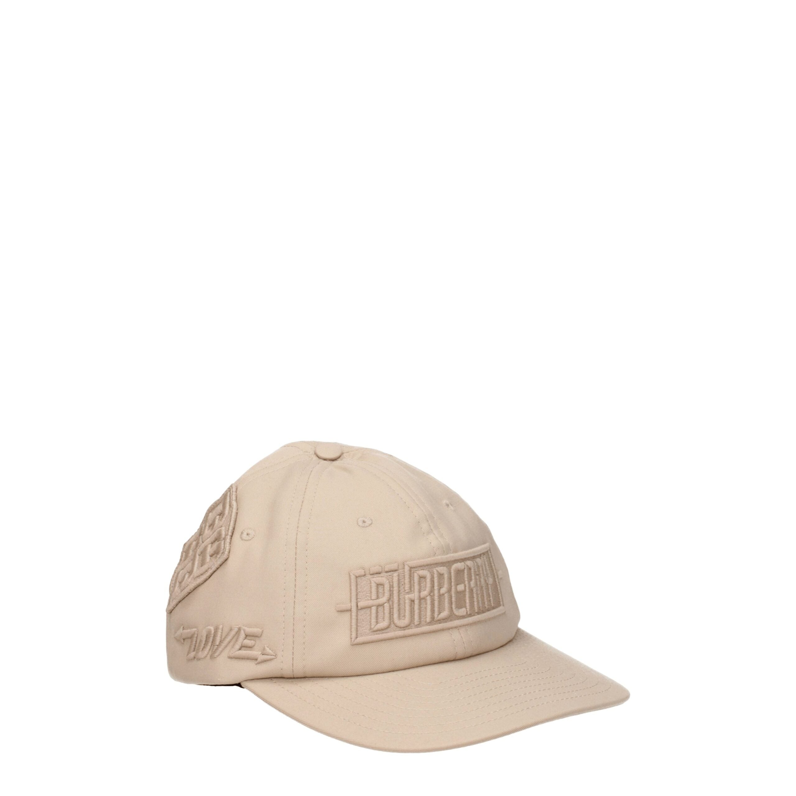 Beige Cotton Cap (Baseball Hat) Burberry