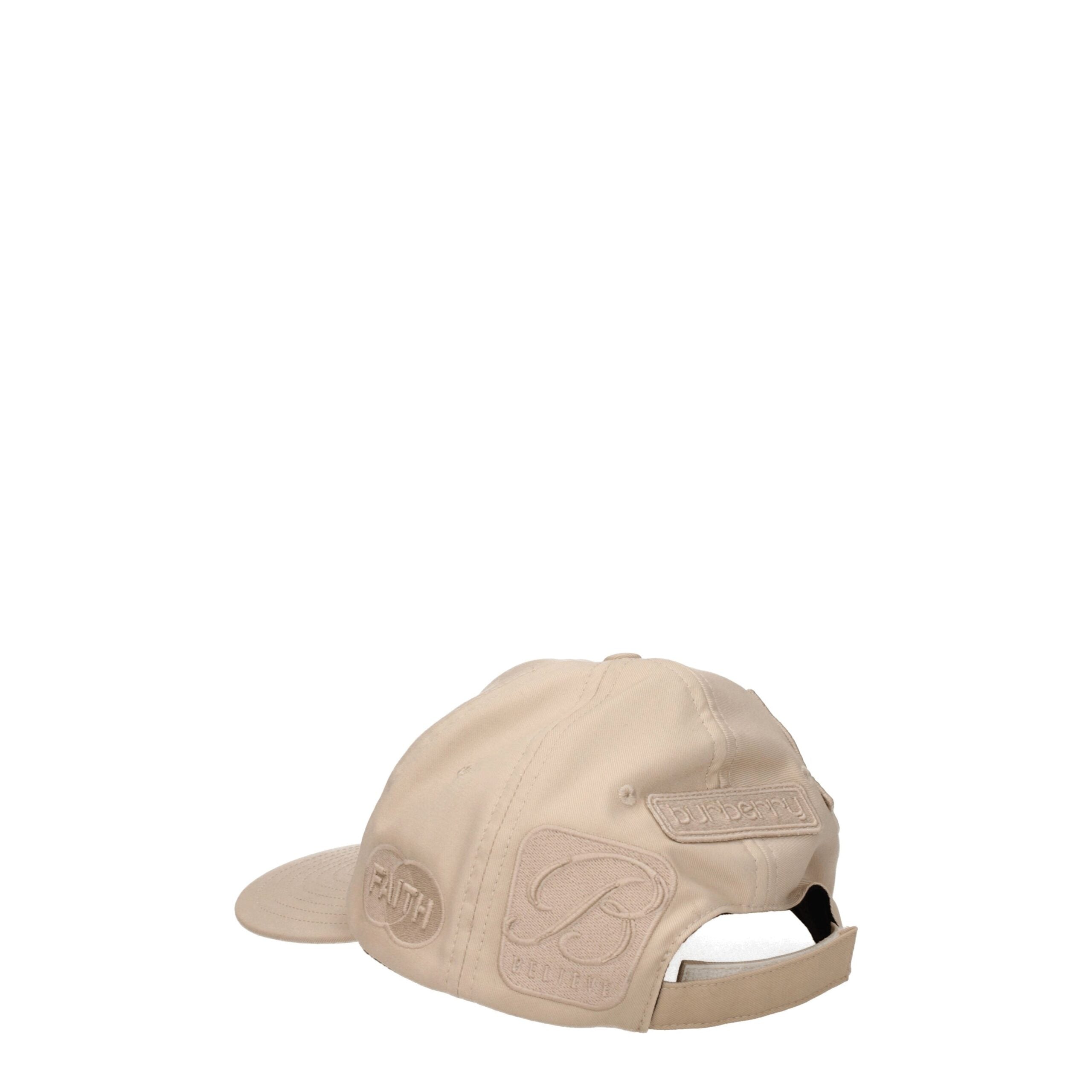 Beige Cotton Cap (Baseball Hat) Burberry