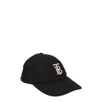 Black Cotton Cap (Baseball Hat) Burberry