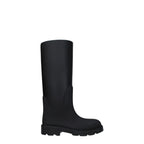 Black Cotton Rain Boots Burberry