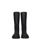 Black Cotton Rain Boots Burberry