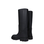 Black Cotton Rain Boots Burberry