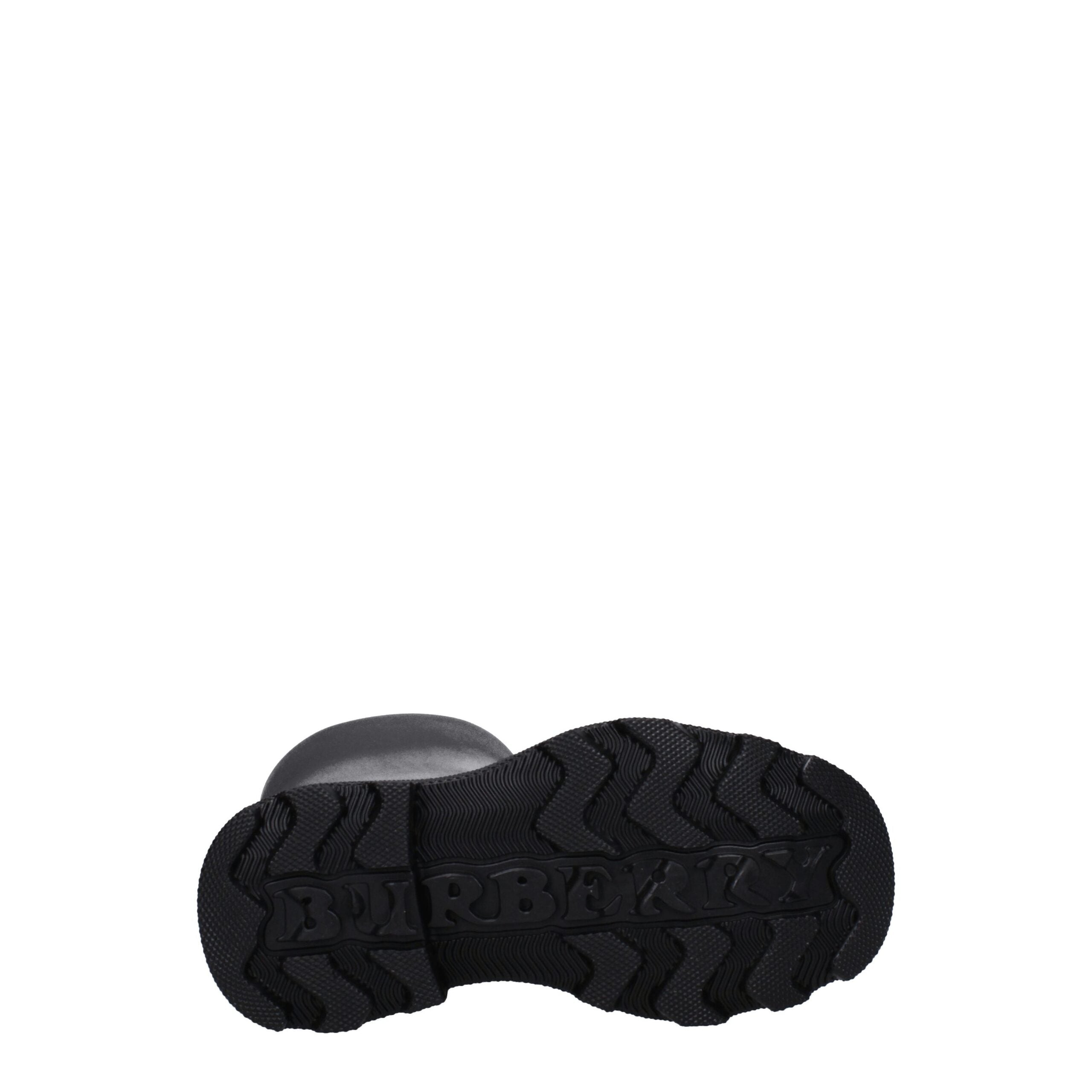 Black Cotton Rain Boots Burberry