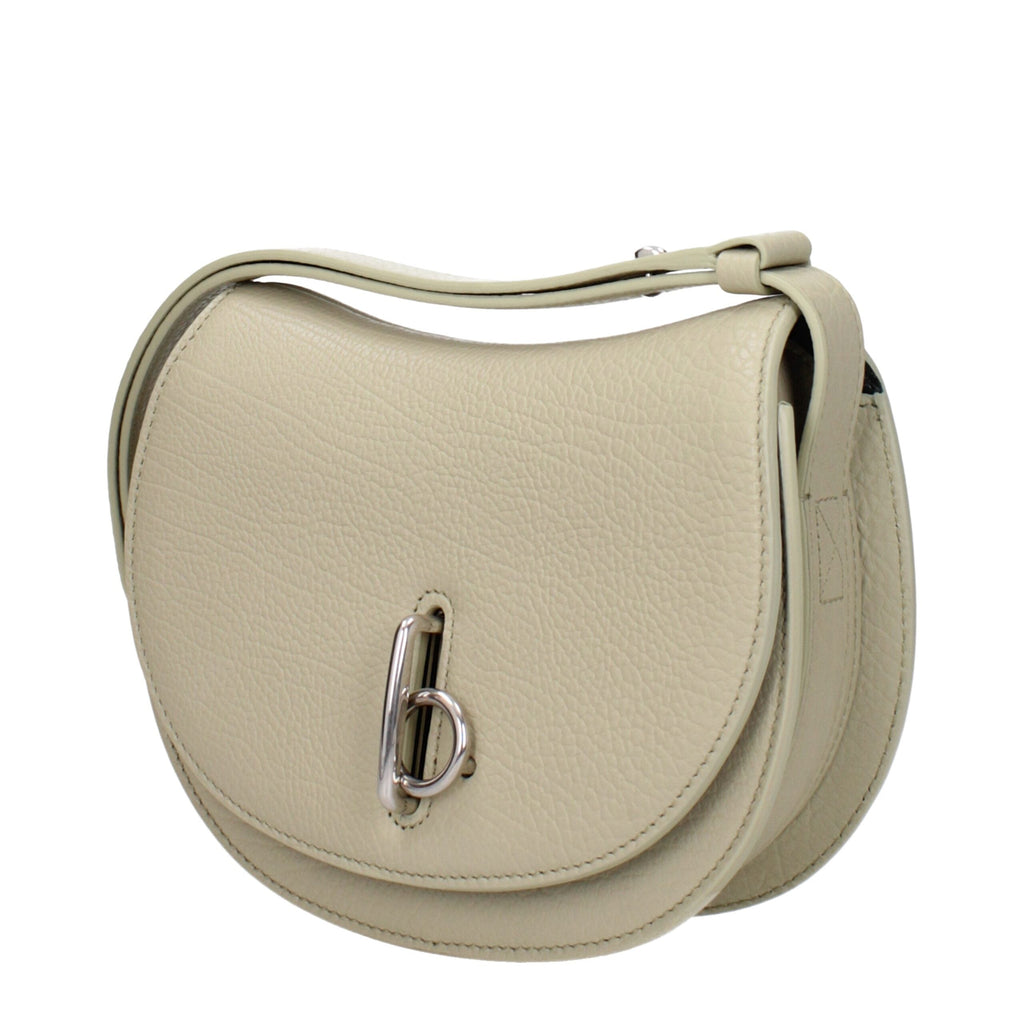 Green Leather Shoulder Bag Burberry