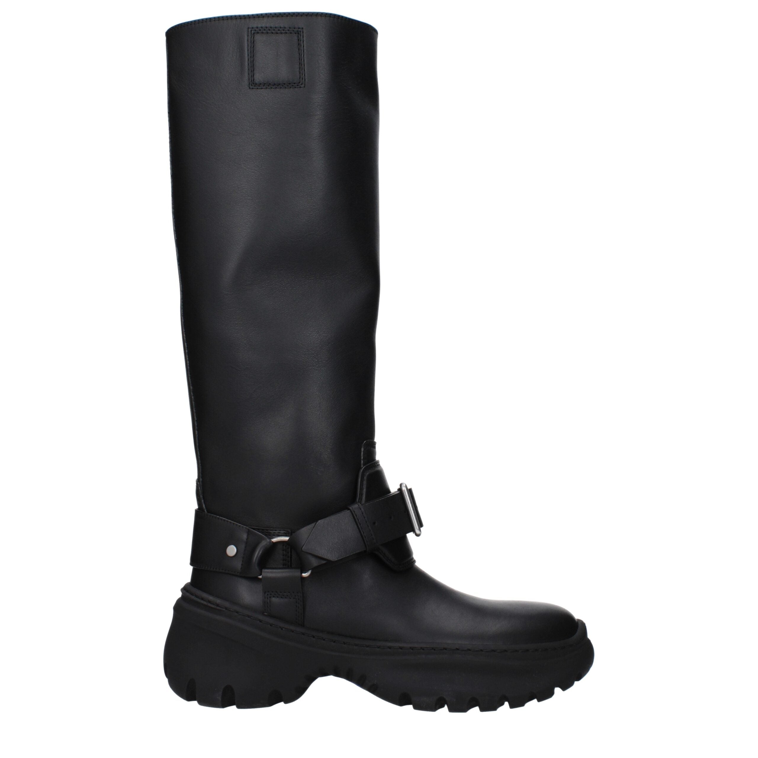 Black Leather Boots Burberry