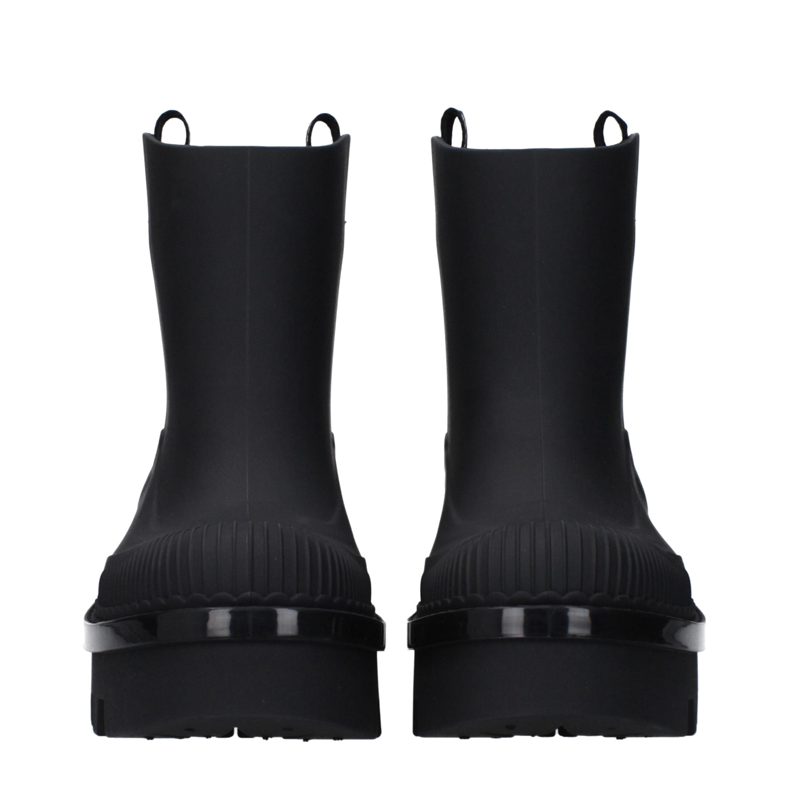 Black Cotton Ankle Boots Chloé