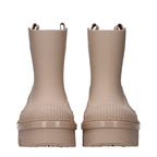 Pink Cotton Ankle Boots Chloé