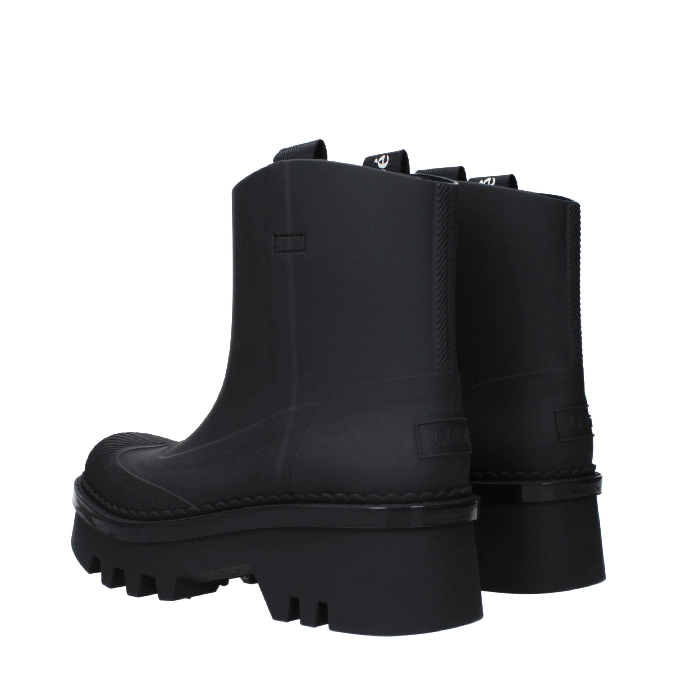 Black Cotton Ankle Boots Chloé