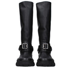 Black Leather Boots Burberry