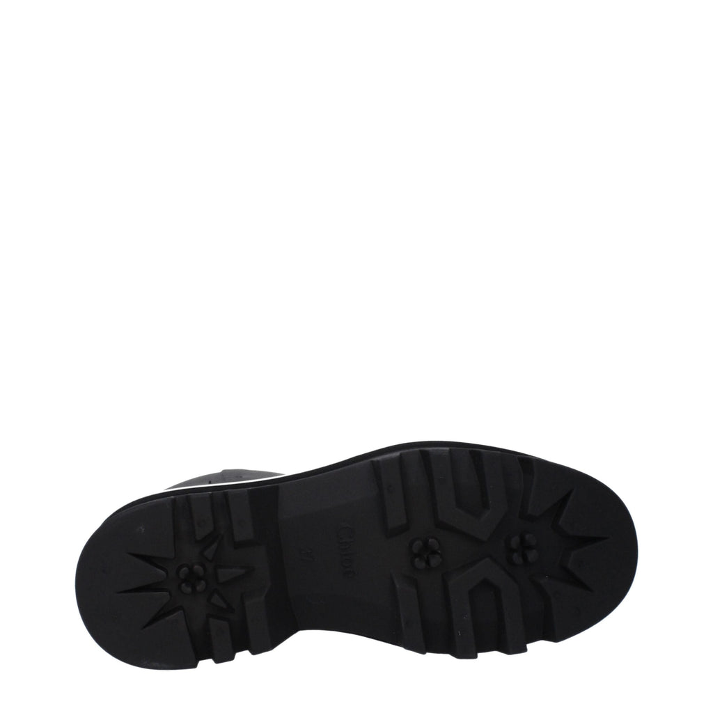 Black Cotton Ankle Boots Chloé