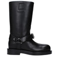 Black Leather Boots Burberry