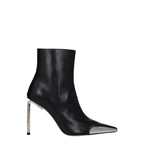 Black Leather Ankle Boots Off-White