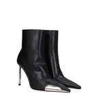Black Leather Ankle Boots Off-White
