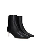 Black Leather Ankle Boots Off-White