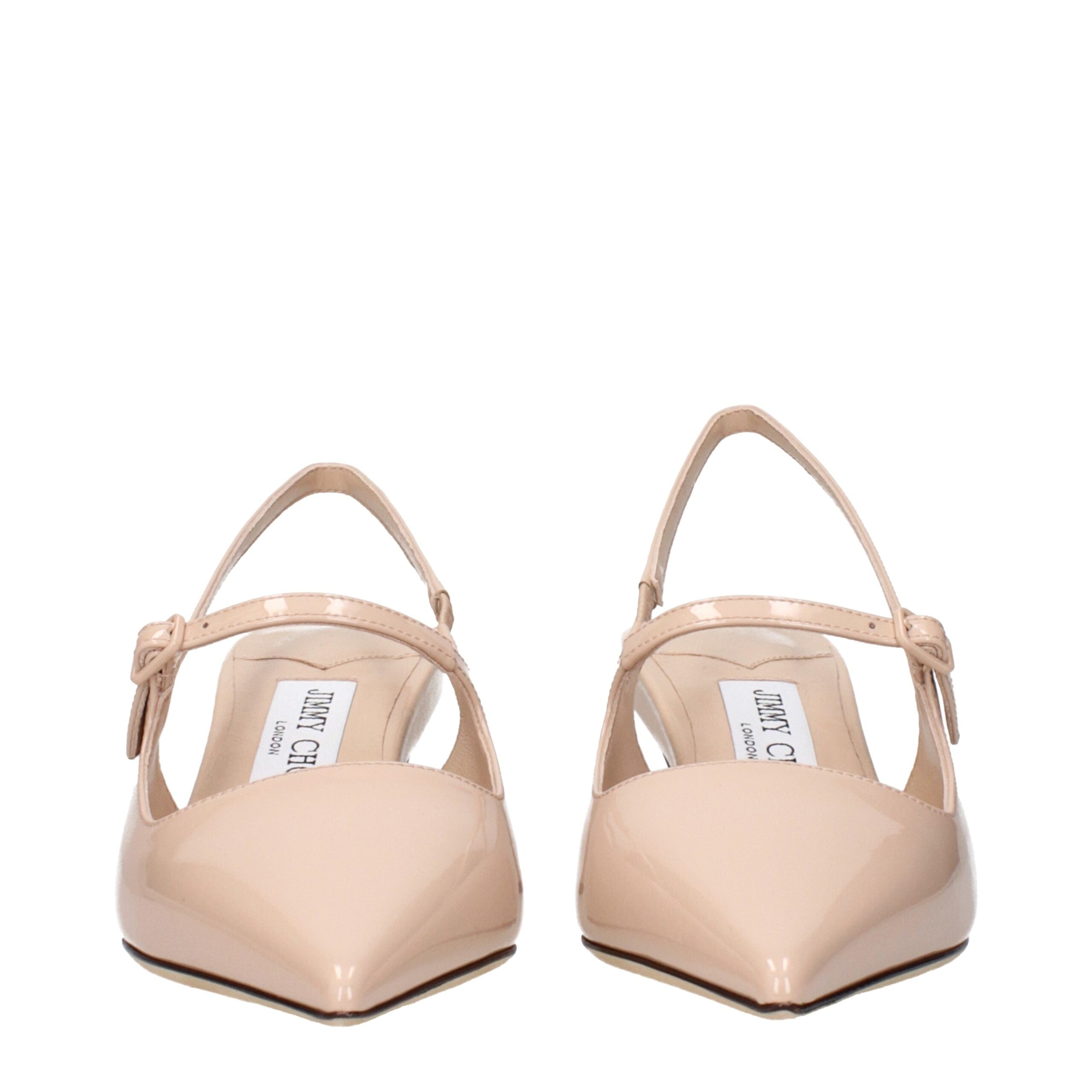 Pink Leather Mid Heel Pumps Jimmy Choo
