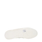 White Fabric Low Top Sneakers Chloé