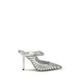 Silver Leather High Heel Pumps Jimmy Choo