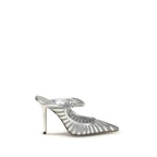 Silver Leather High Heel Pumps Jimmy Choo