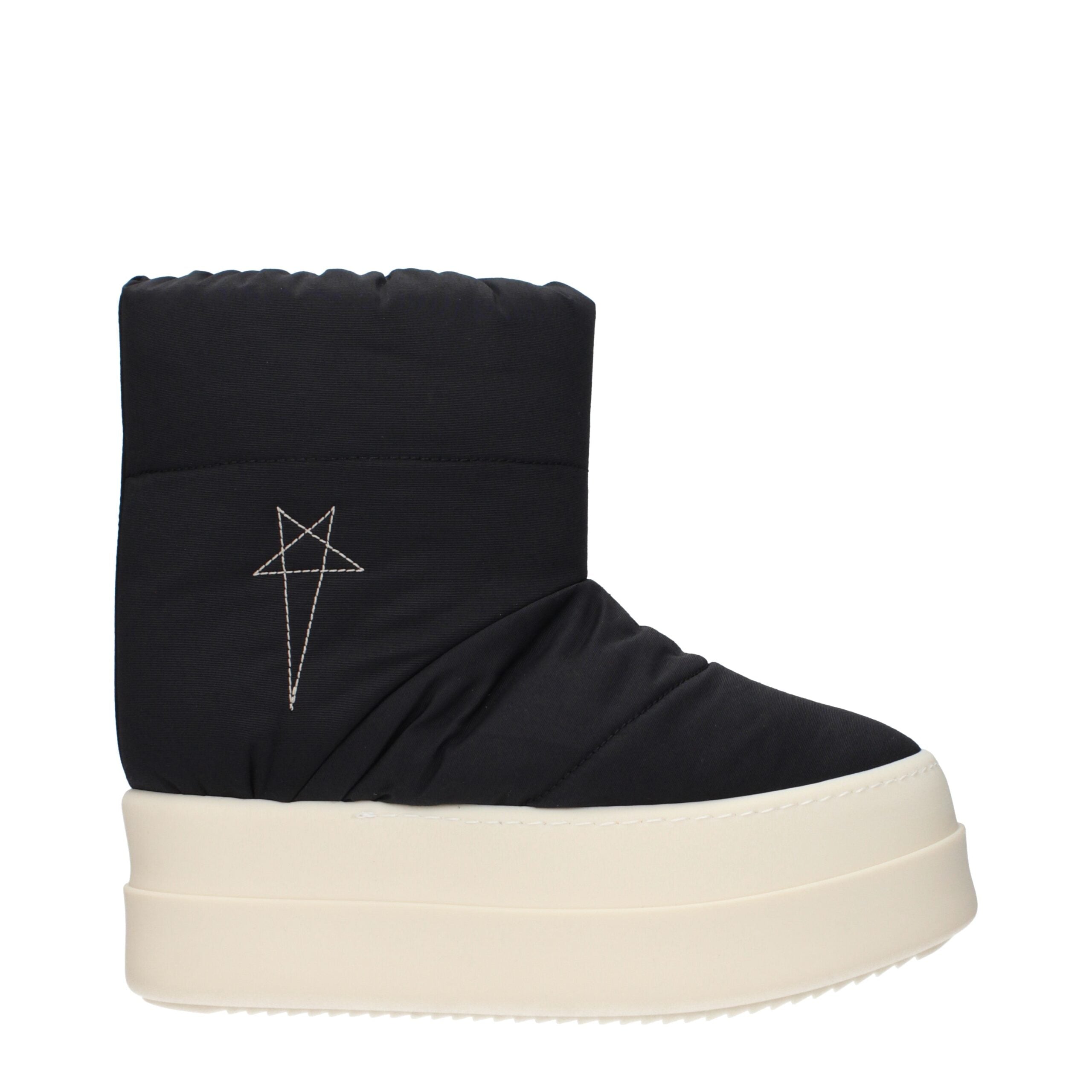 Black Fabric Ankle Boots Rick Owens