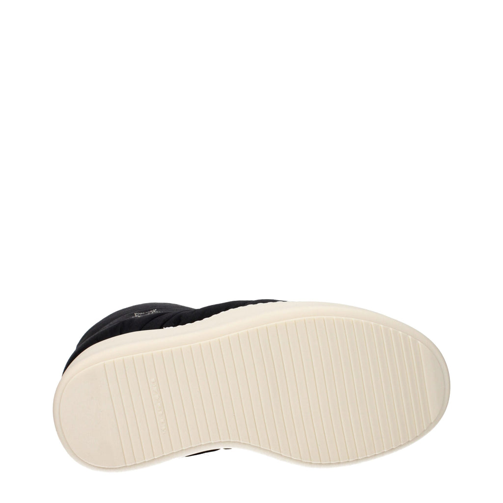 Black Fabric Ankle Boots Rick Owens