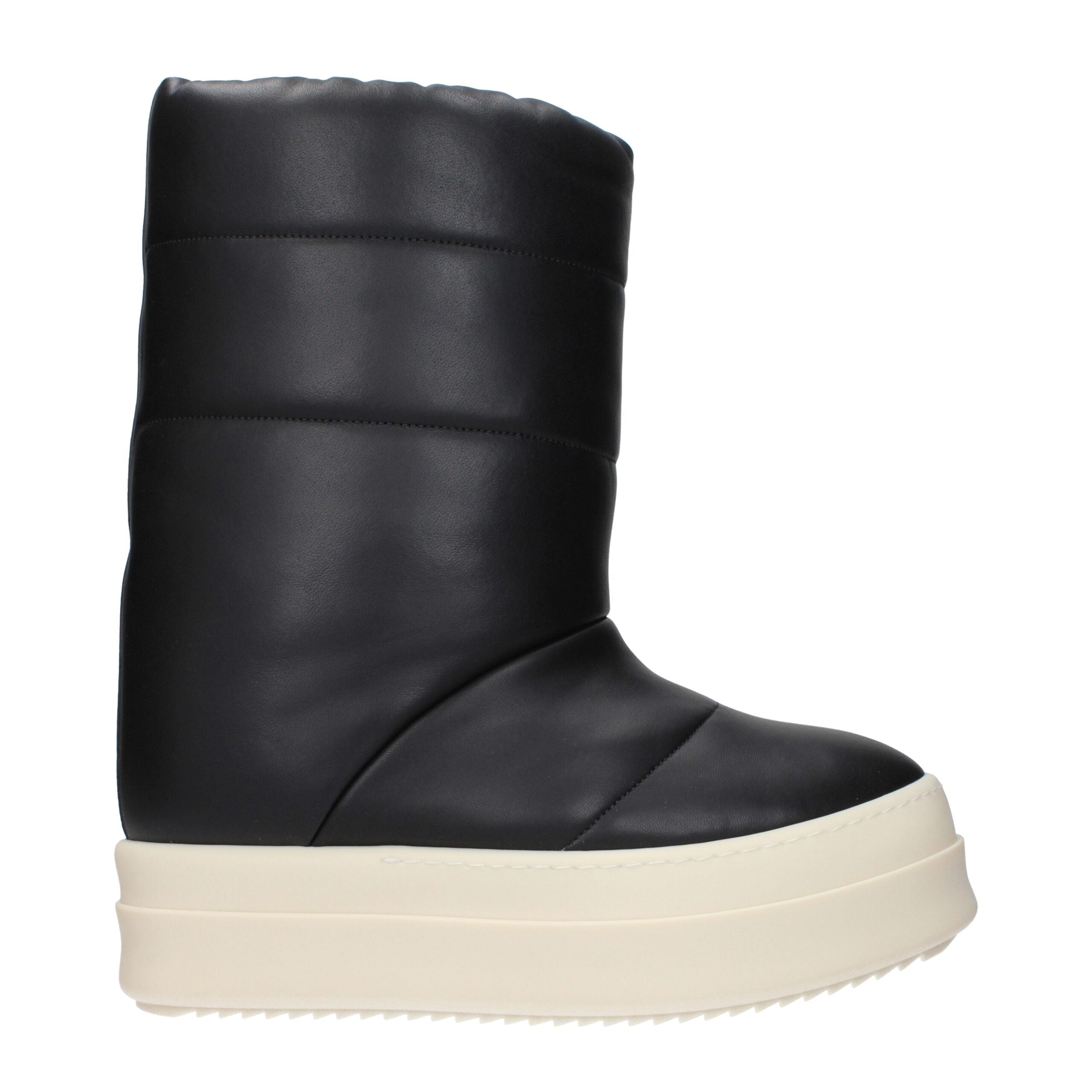 Black Leather Ankle Boots Rick Owens