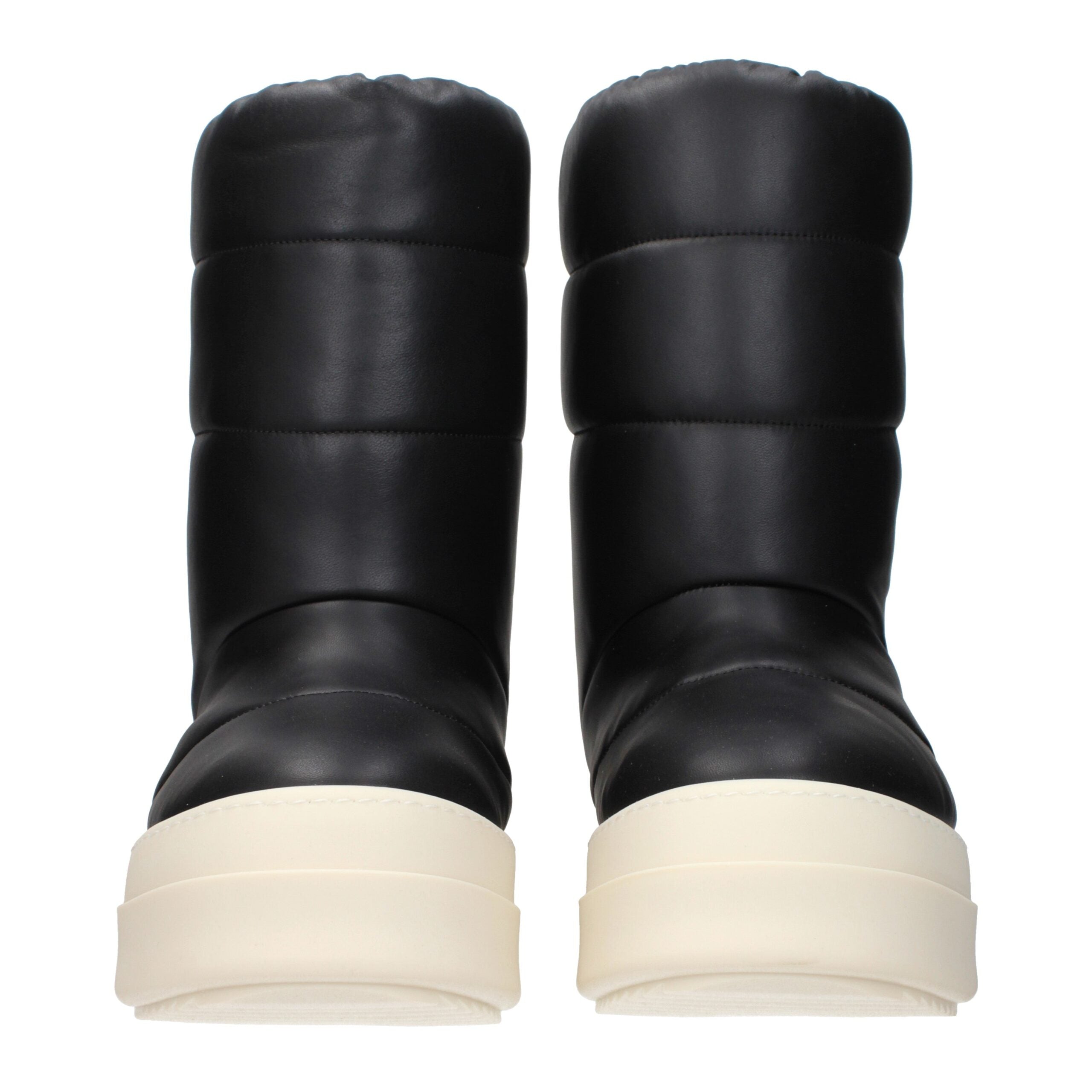 Black Leather Ankle Boots Rick Owens