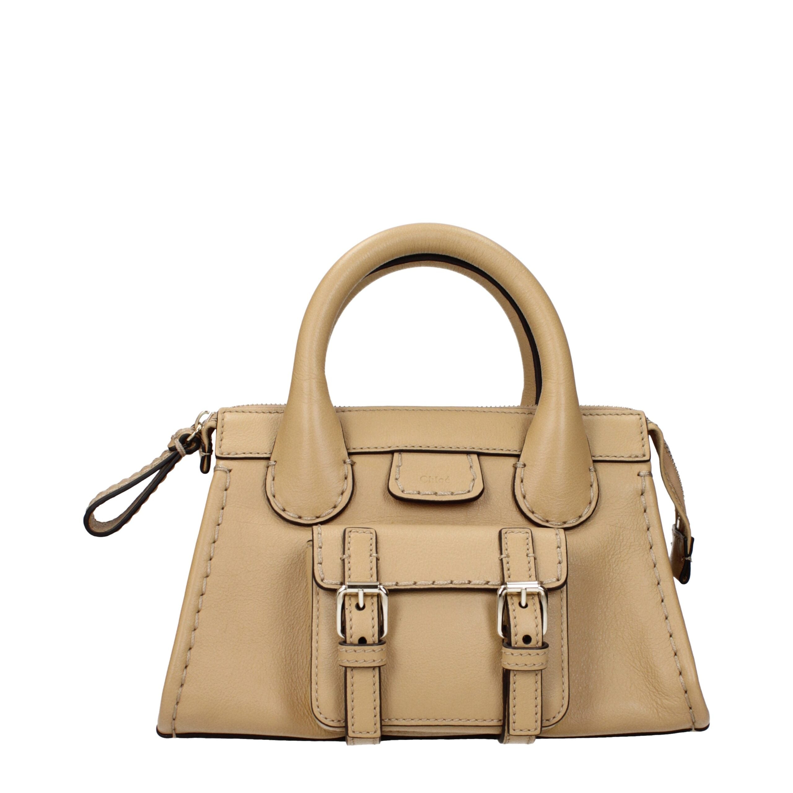 Beige Leather Handbag Chloé