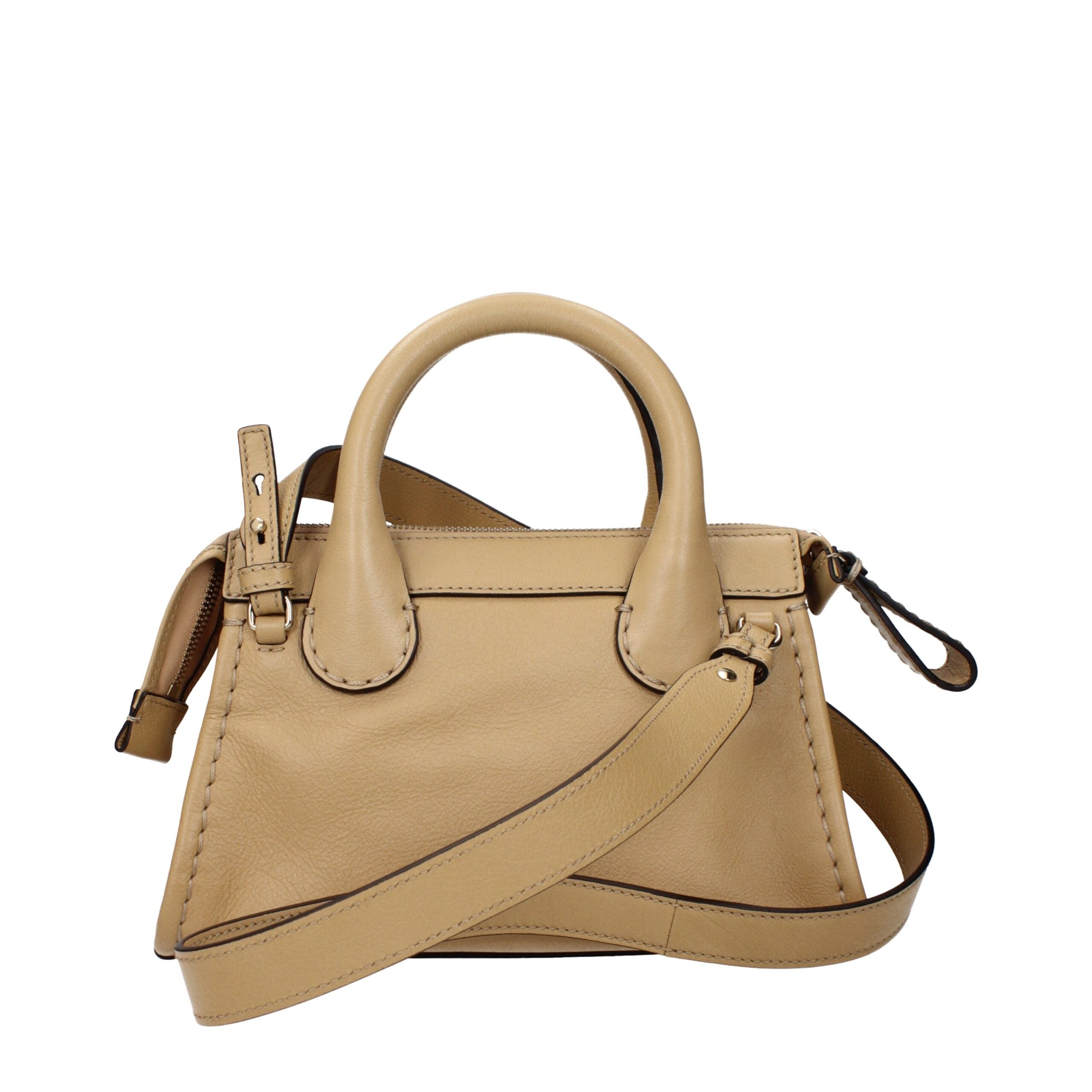 Beige Leather Handbag Chloé