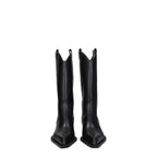 Black Leather Boots Off-White