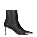 Black Leather Ankle Boots Off-White