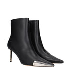 Black Leather Ankle Boots Off-White