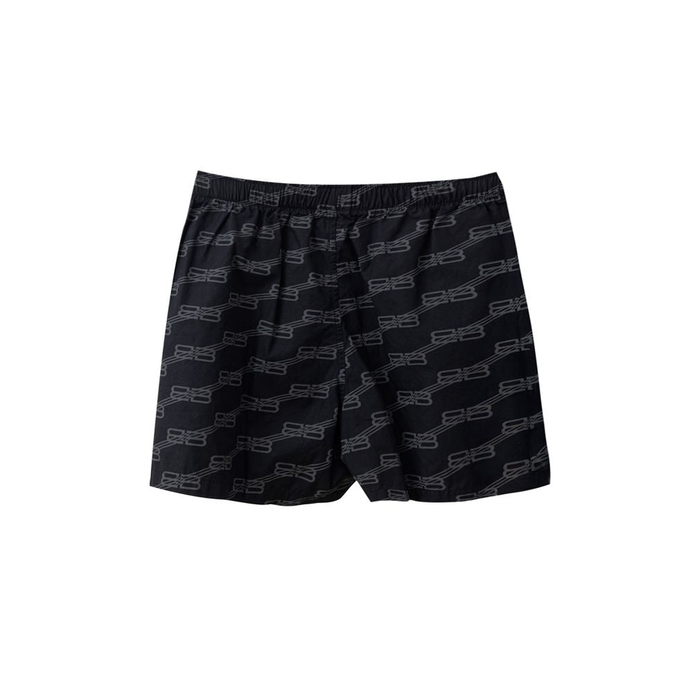 Black Cotton Bermuda Shorts Balenciaga