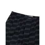 Black Cotton Bermuda Shorts Balenciaga