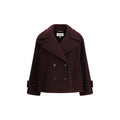 Bordeaux Fleece Wool Coat Chloé