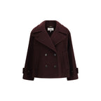 Bordeaux Fleece Wool Coat Chloé
