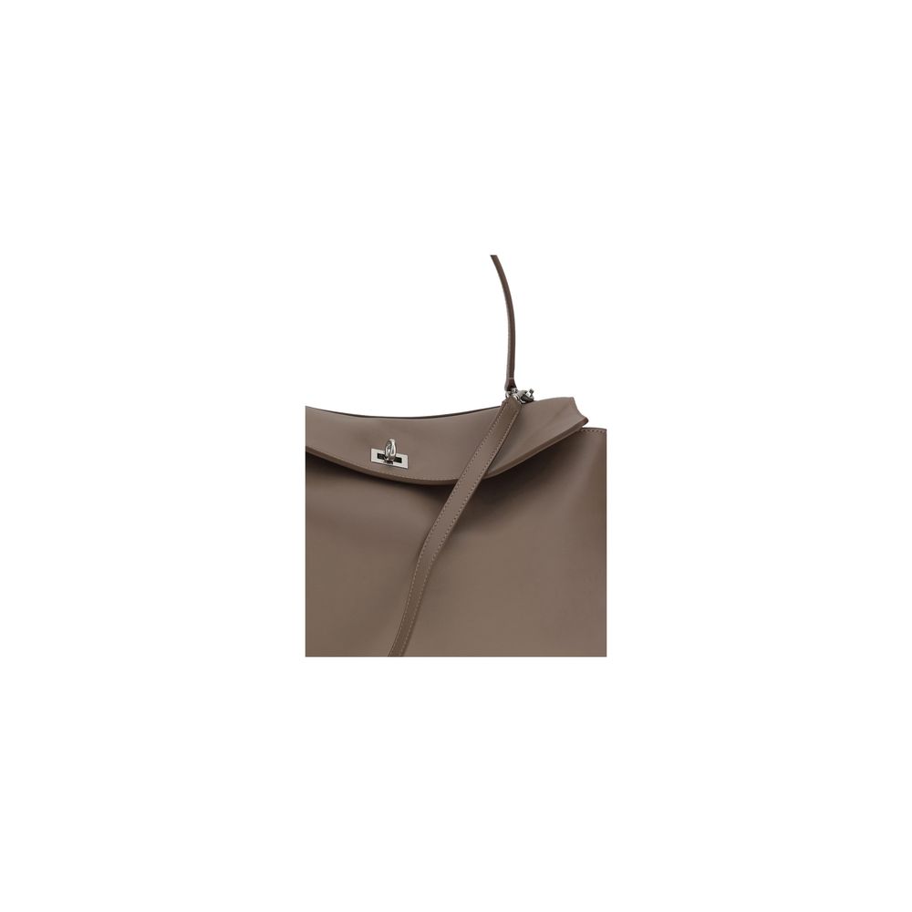 Gray Calf Leather Bos Taurus Shoulder Bag Balenciaga